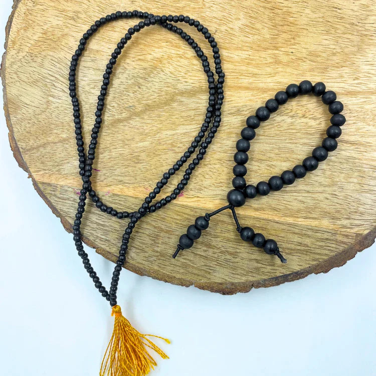 6 mm Consecreted Karungali Mala & Bracelet With Lab Certificate Combo Offer