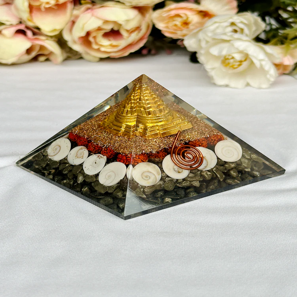 Money Magnet Pyrite Pyramid