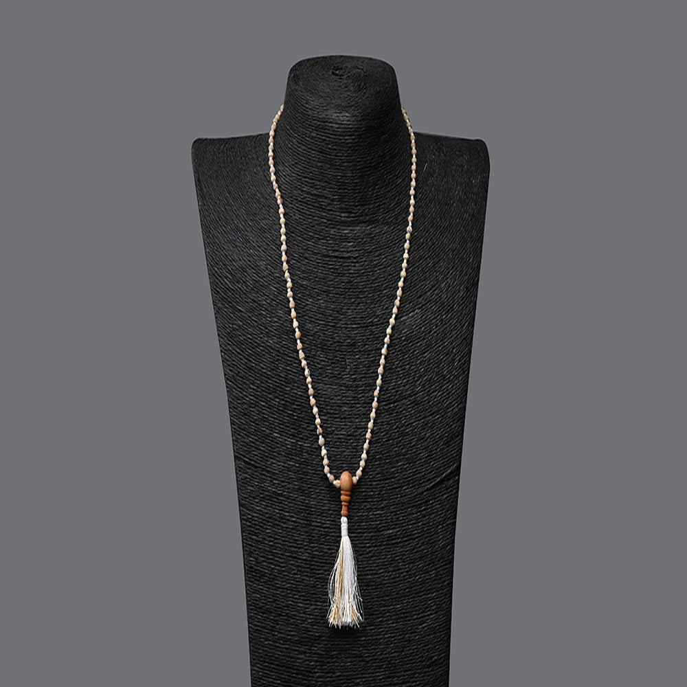 8 mm Natural Tulasi Mala With Lab Certificate