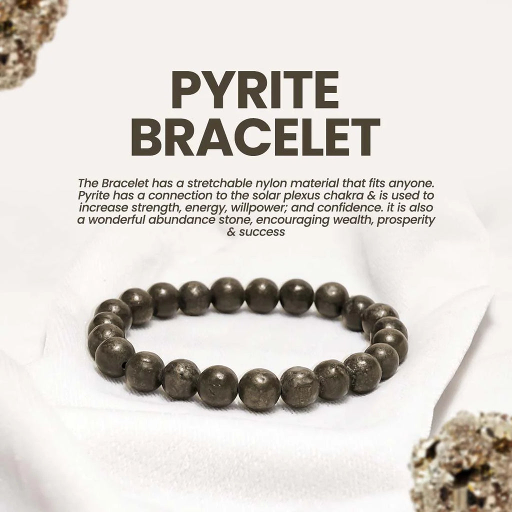 Pyrite Bracelet with Lab Tested Certificate