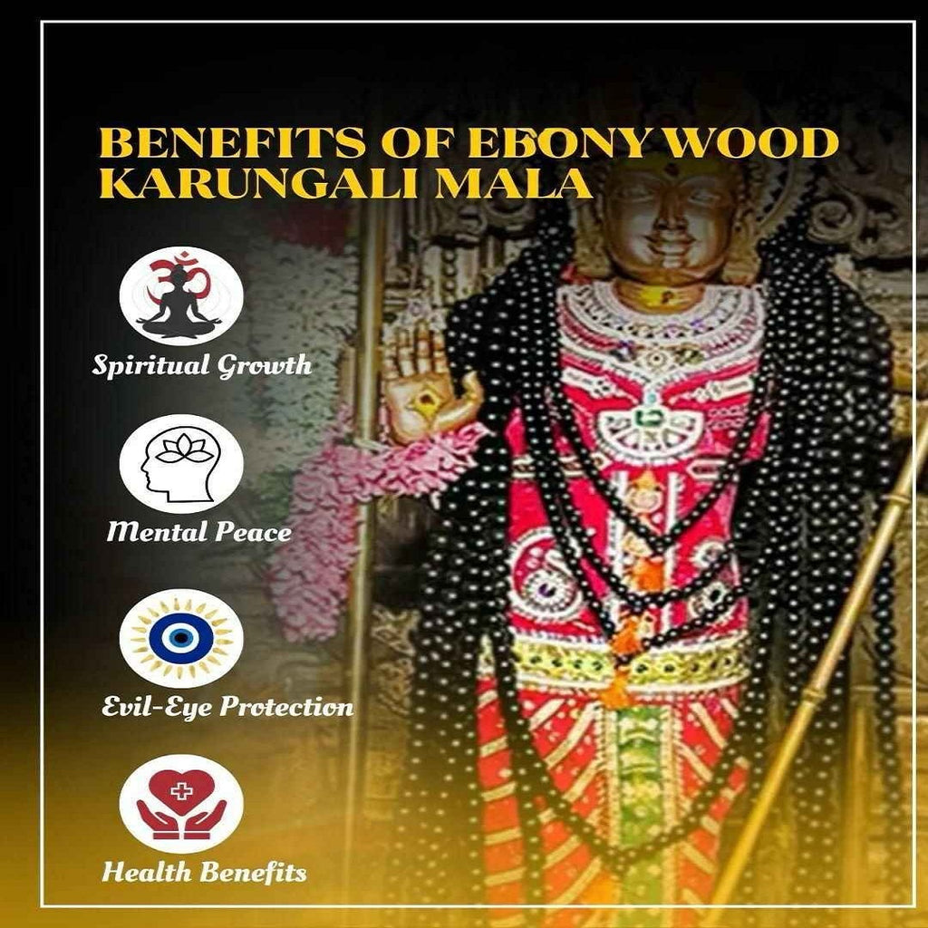 8 mm Karungali Mala And 8mm Karungali Bracelet With Certificate Combo Offer