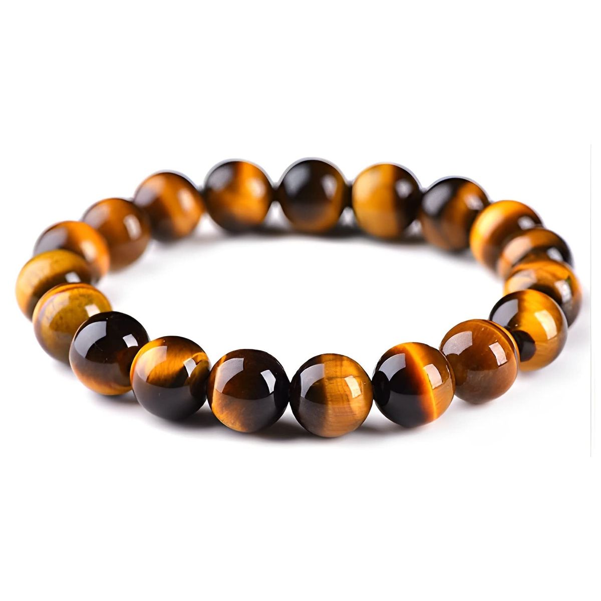 8 mm Tiger Eye Bracelet with Lab Certificate