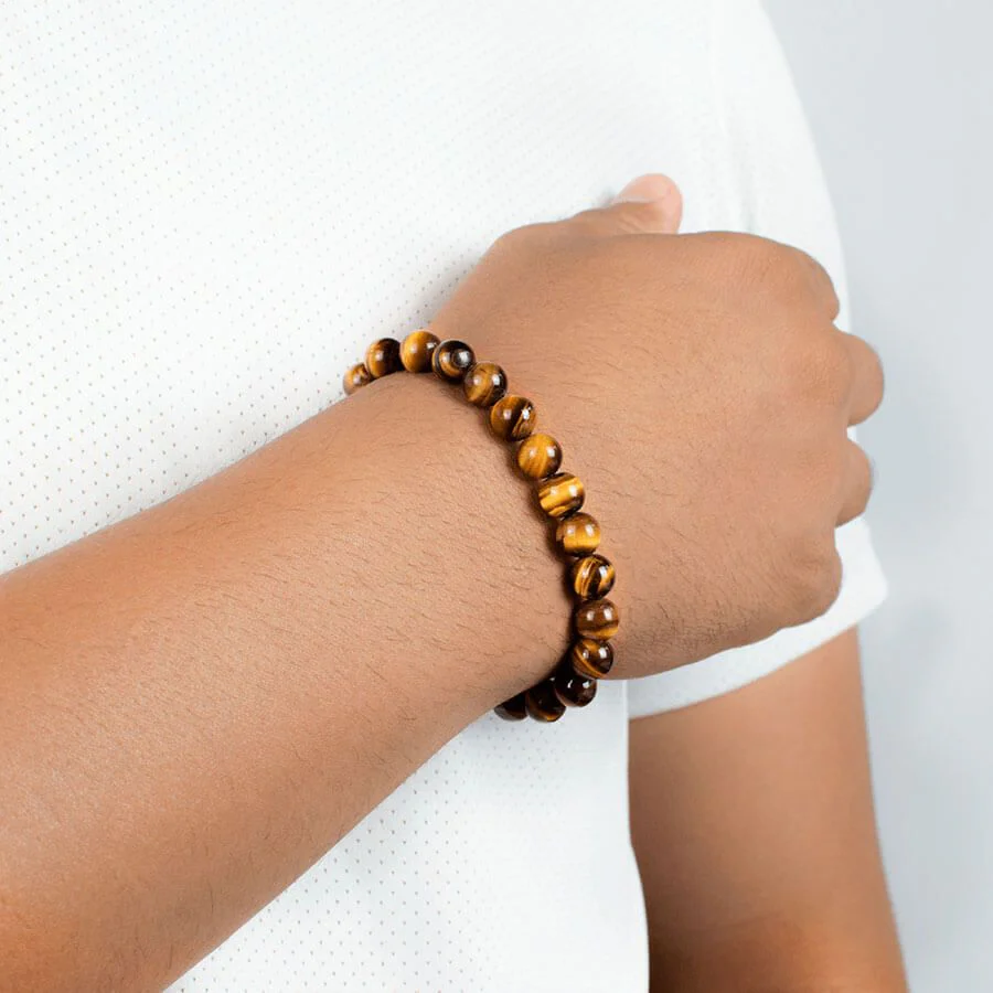 8 mm Tiger Eye Bracelet with Lab Tested Certificate